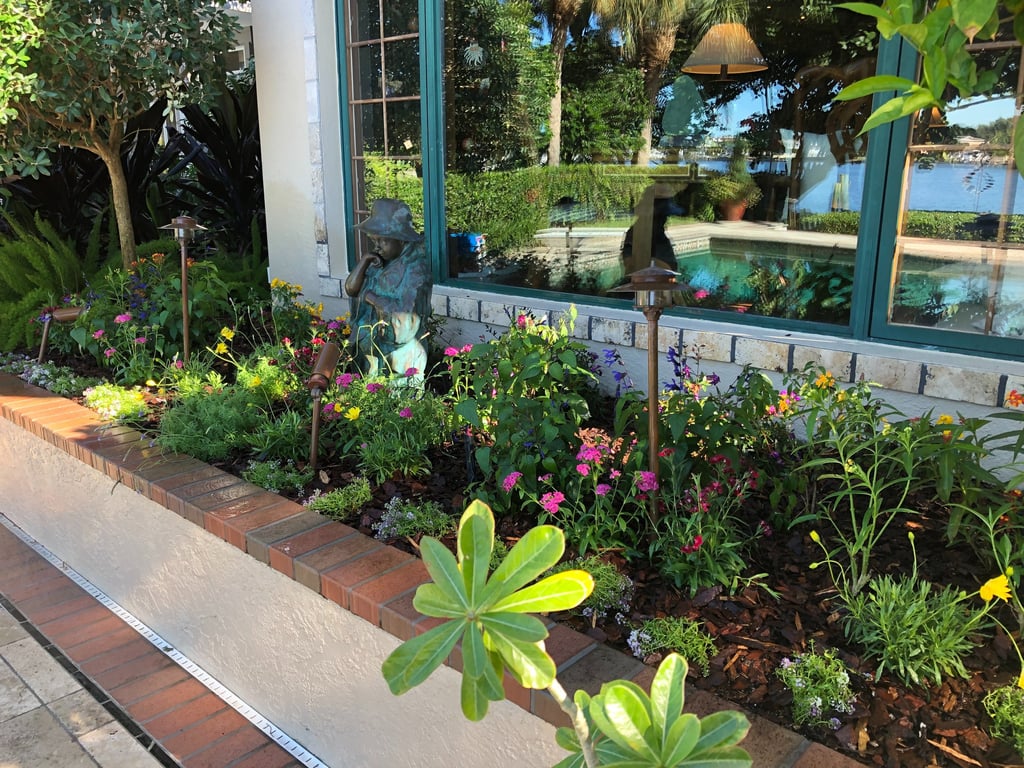 Native plant landscape installation
